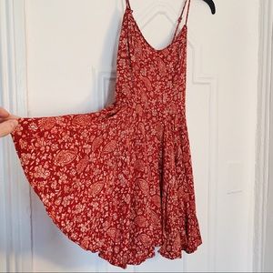 Forever 21 Lace Up Back A-Line Mini Sundress